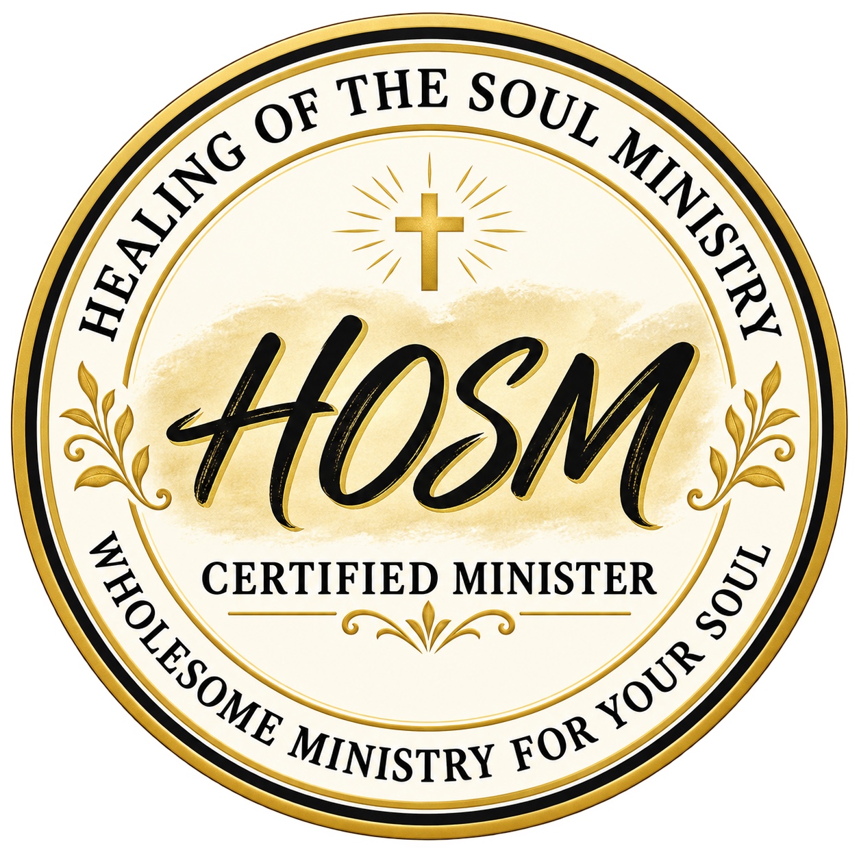 Healing of the Soul Ministry Certified Minister seal
